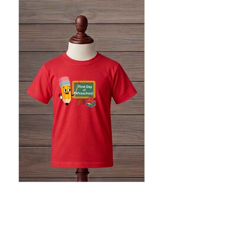 Back To school youth shirts for PRESCHOOL students